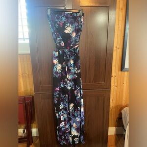 G by Guess XS Sleeveless Floral Jumpsuit